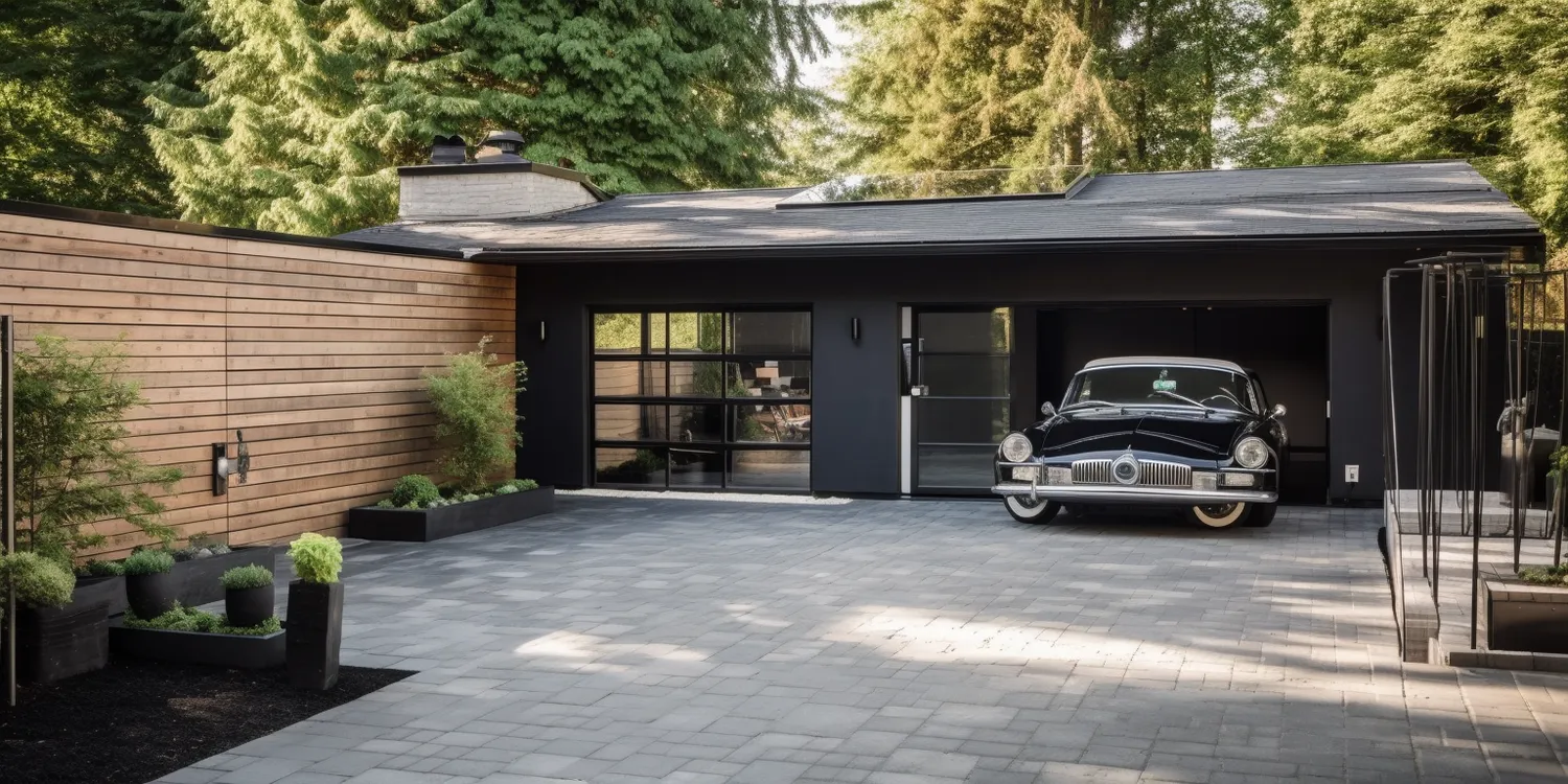 Proces układania powierzchni przy użyciu kostki brukowej