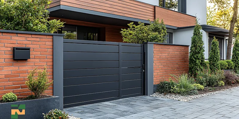 Zaun aus Polen mit Montage